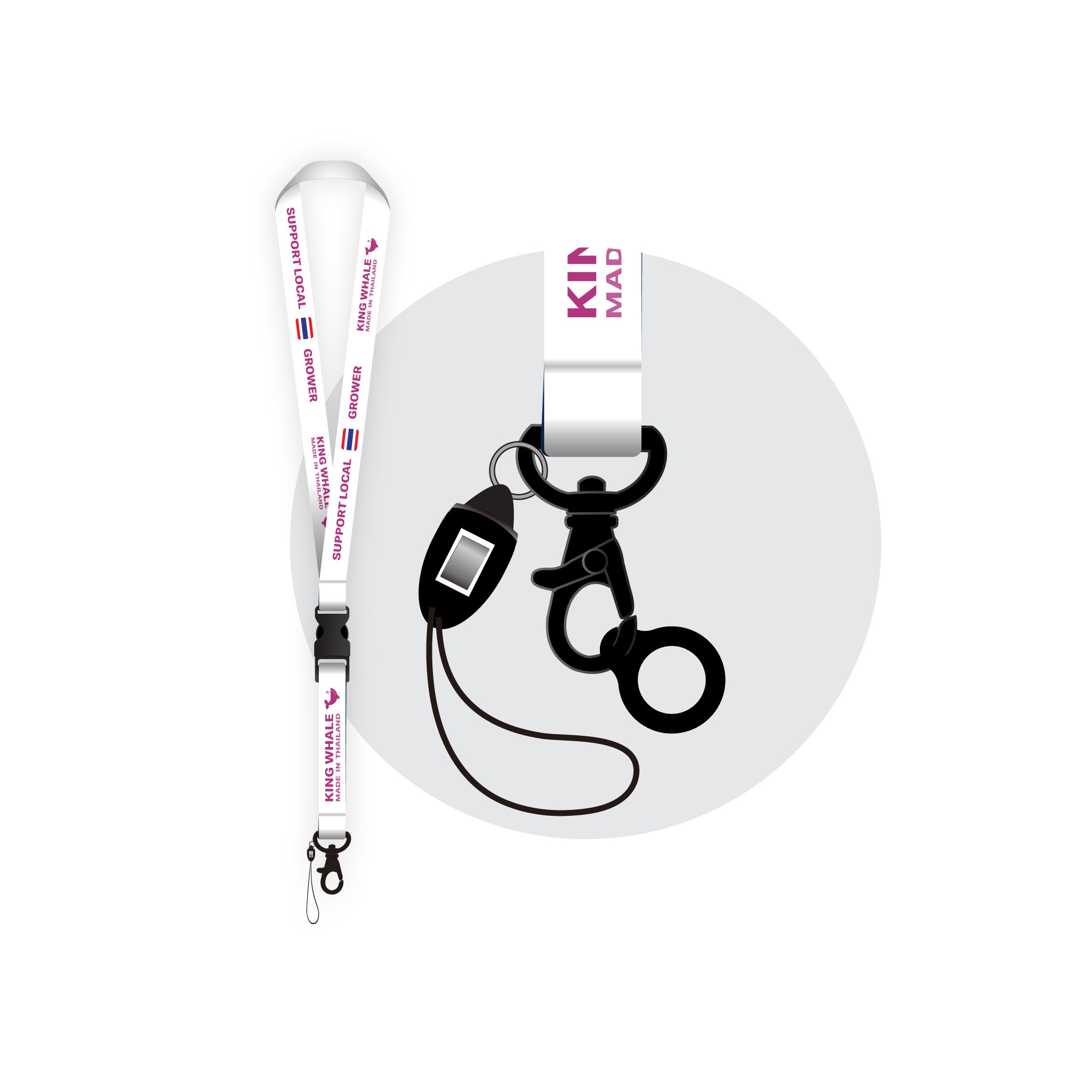 Multi-Purpose Lanyard King Whale - Image 1